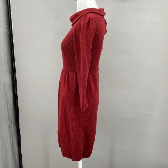 Vintage St. John I.magnin Dress Crimson Red Santana Knit Cowl Neck Women’s Sm Md - Picture 4 of 16